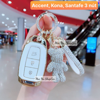 < 3 Nút > ỐP CHÌA KHOÁ HYUNDAI Accent, Kona, Santafe 3 nút 2019 - 2020