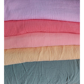 Vải xô muslin 2 lớp cao cấp mềm mịn