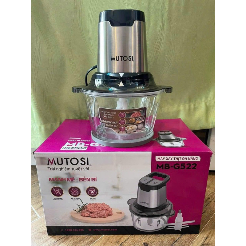 MÁY XAY THỊT ĐA NĂNG MUTOSI MB-G522 - BẢO HÀNH 12 THÁNG - HÀNG CHÍNH HÃNG