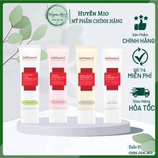 Kem chống nắng Cell Fusion C Laser Suncreen 100 / Toning Suncream 100 (Xanh - Đỏ - Hồng) - Huyenmio