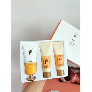 Sét kem chống nắng whoo vàng essential sun cream