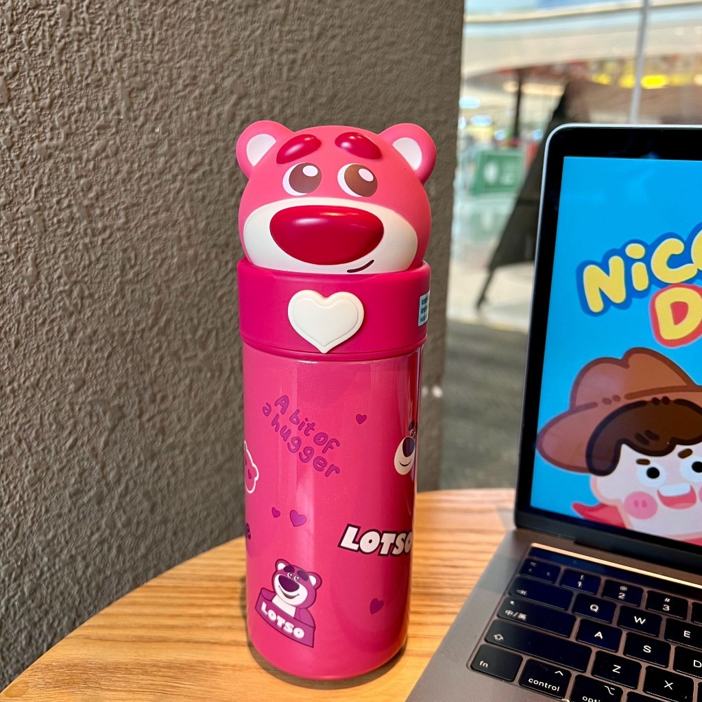 Bình giữ nhiệt, bình nước hình nhân vât hoạt hình đánh yêu,thể tích 350ML,chất liệu thép không gỉ,giữ nóng lạnh 12H