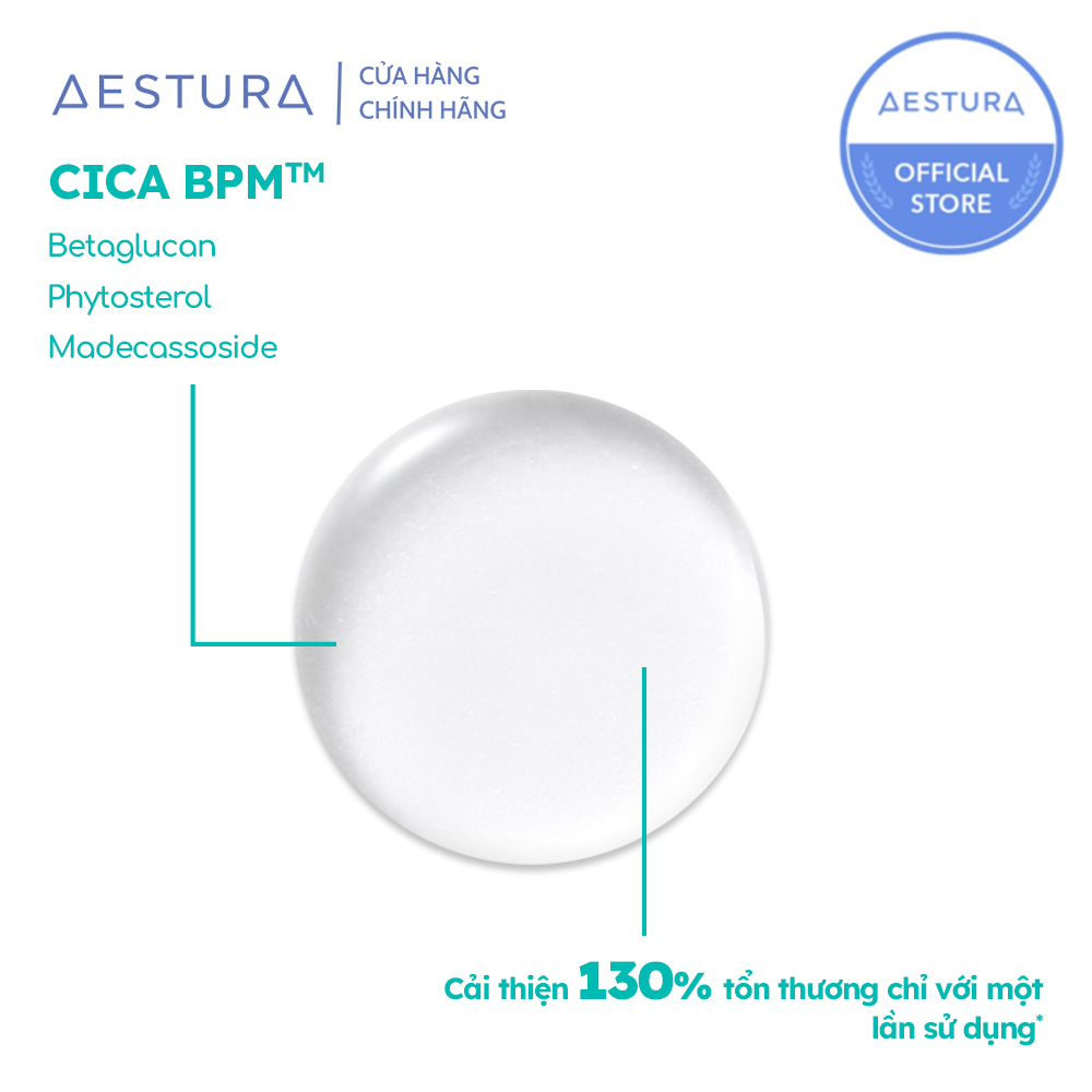 Serum AESTURA A-CICA365 chiết xuất rau má phục hồi, mờ thâm, dịu da