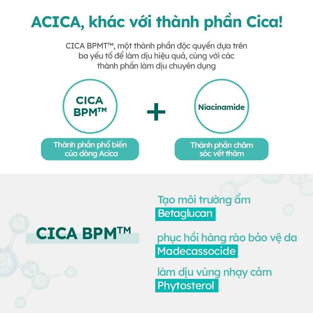 Serum AESTURA A-CICA365 chiết xuất rau má phục hồi, mờ thâm, dịu da