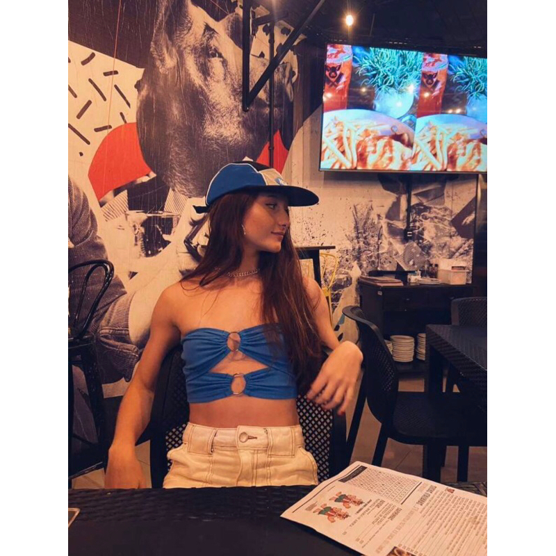 Áo quây cut out phối khoen ngực.❤️
