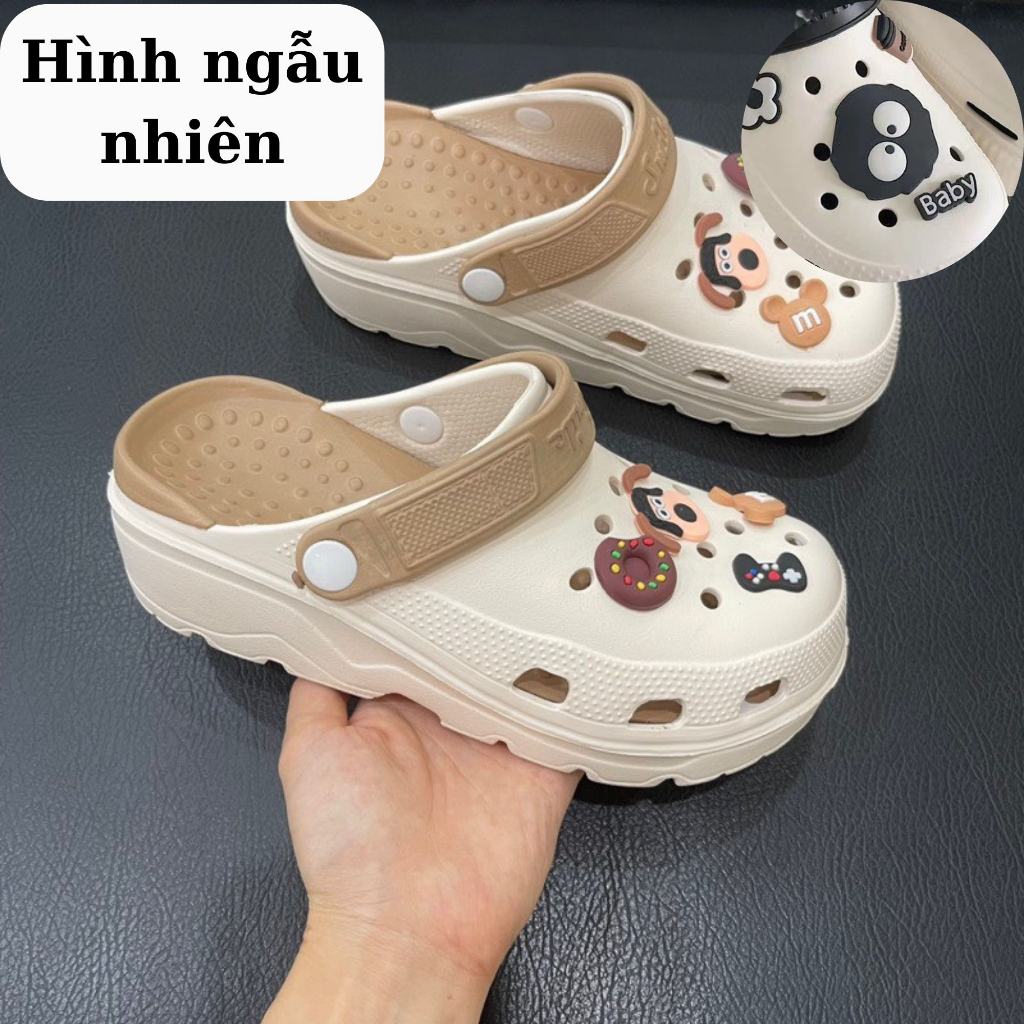 Dép Sục Cross Nữ Hải Yến Đế Cao 5cm Kèm Hình Ngẫu Nhiên size 36-39