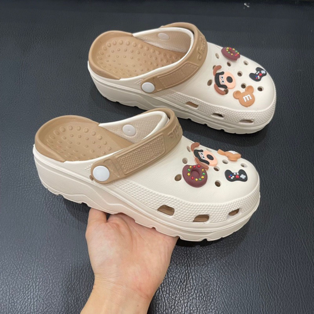 Dép Sục Cross Nữ Hải Yến Đế Cao 5cm Kèm Hình Ngẫu Nhiên size 36-39