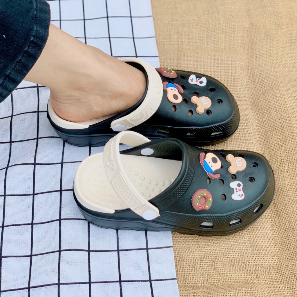 Dép Sục Cross Nữ Hải Yến Đế Cao 5cm Kèm Hình Ngẫu Nhiên size 36-39