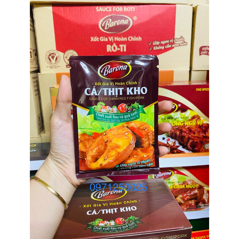 CÁ THỊT KHO - XỐT GVHC BARONA 80g