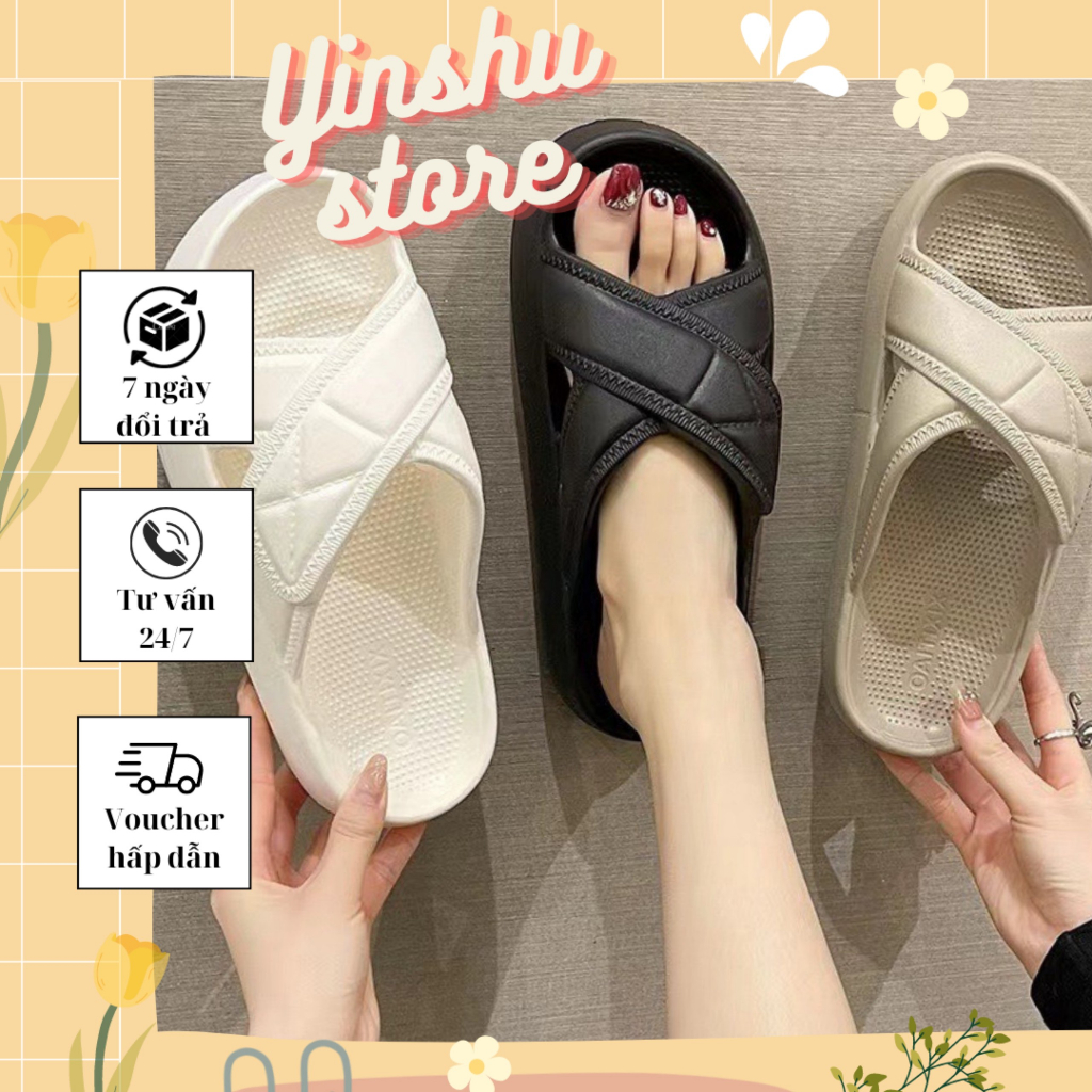 DÉP BÁNH MÌ QUAI CHÉO XIXITAO ĐẾ ĐÚC 5P (HÀNG LOẠI 1)