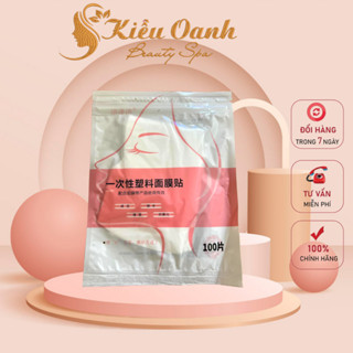 Mặt Nạ Ni Lông Ủ Tê - Màng Ủ Tê Dưỡng Ẩm Gói 100 Chiếc Chất Liệu Pe An Toàn Hiệu Quả chuyên dùng cho spa và TMV 2024 