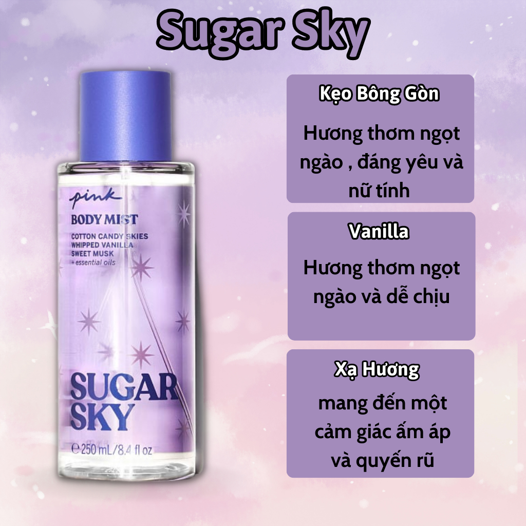 Body Mist Victoria Secret Chính Hãng Pink, Xịt Thơm Body Toàn Thân Victoria Secret Hương Nước Hoa 250ml