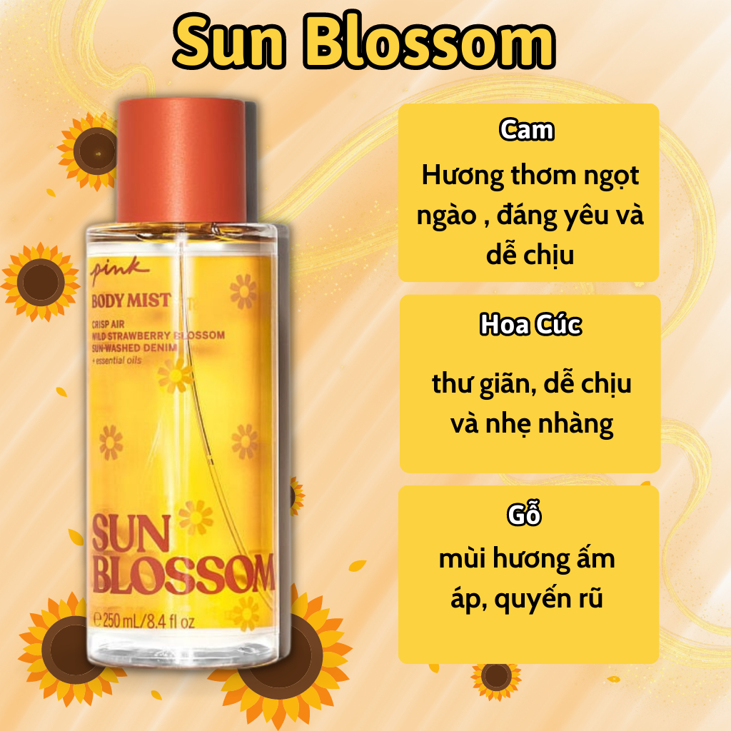 Body Mist Victoria Secret Chính Hãng Pink, Xịt Thơm Body Toàn Thân Victoria Secret Hương Nước Hoa 250ml