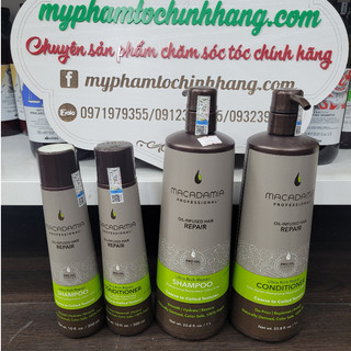 Dầu gội xả siêu mượt macadamia ultra rich repair 300ml- 1000ml