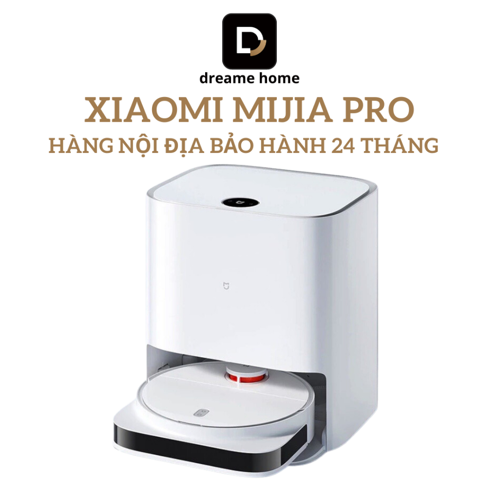 Robot hút bụi lau nhà Xiaomi Mijia Pro giặt giẻ lau tự động STYTJ06ZHM Bảo hành chính hãng
