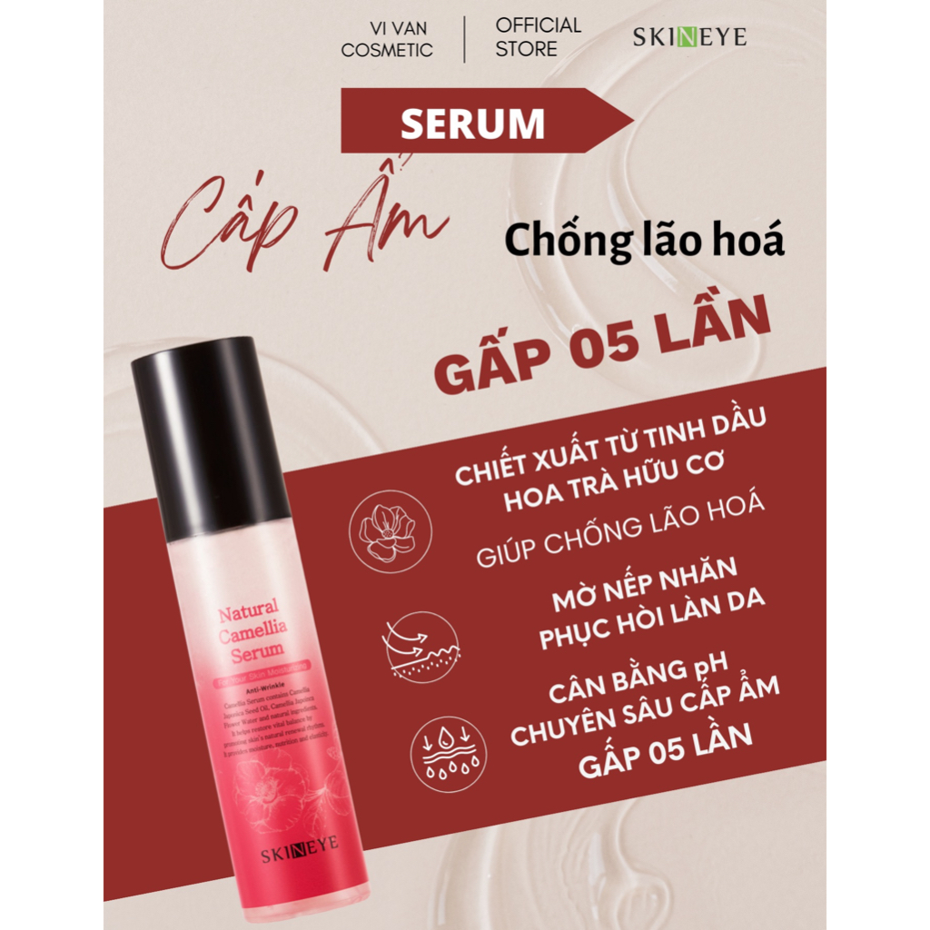 Tinh Chất Dưỡng, Cấp Ẩm Chuyên Sâu SKINEYE 70ML I Serum Chống Lão Hoá ,Trắng da - ( Vivan _ Cosmetics )