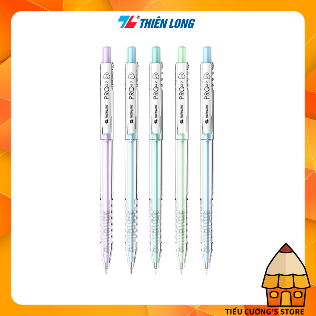 Túi 5 Bút bi màu pastel PRO 027 Thiên Long TL-105-KM