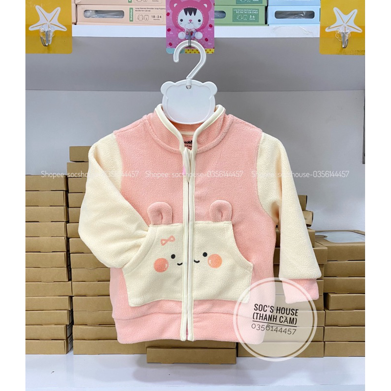 Áo khoác lông hình thú đáng yêu cho bé