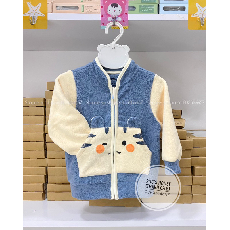 Áo khoác lông hình thú đáng yêu cho bé