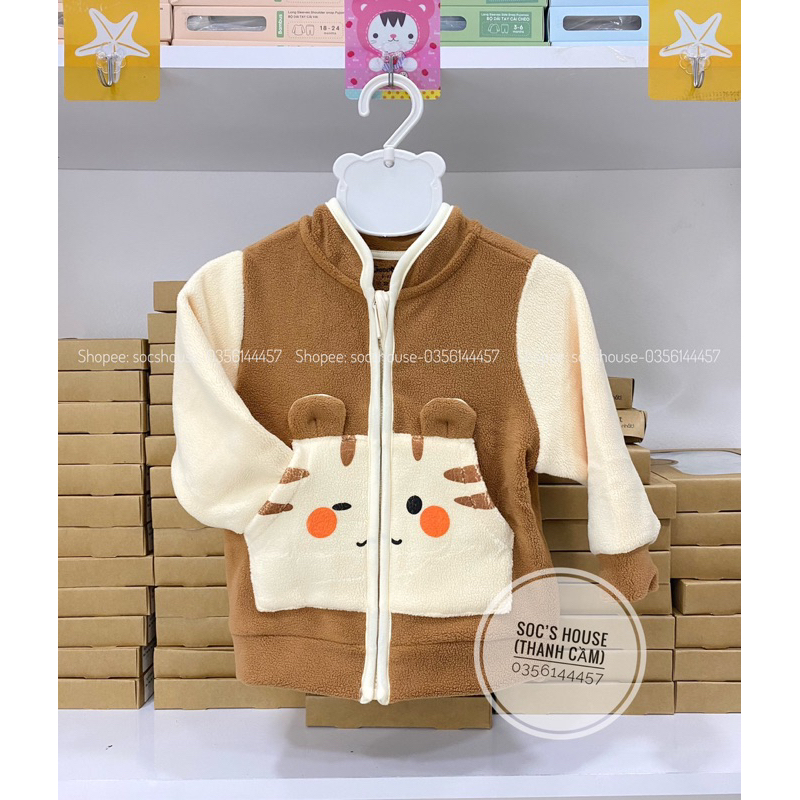 Áo khoác lông hình thú đáng yêu cho bé