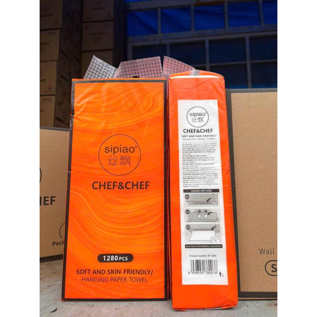 Thùng 30 gói giấy ăn gấu trúc Sipiao nội địa trung