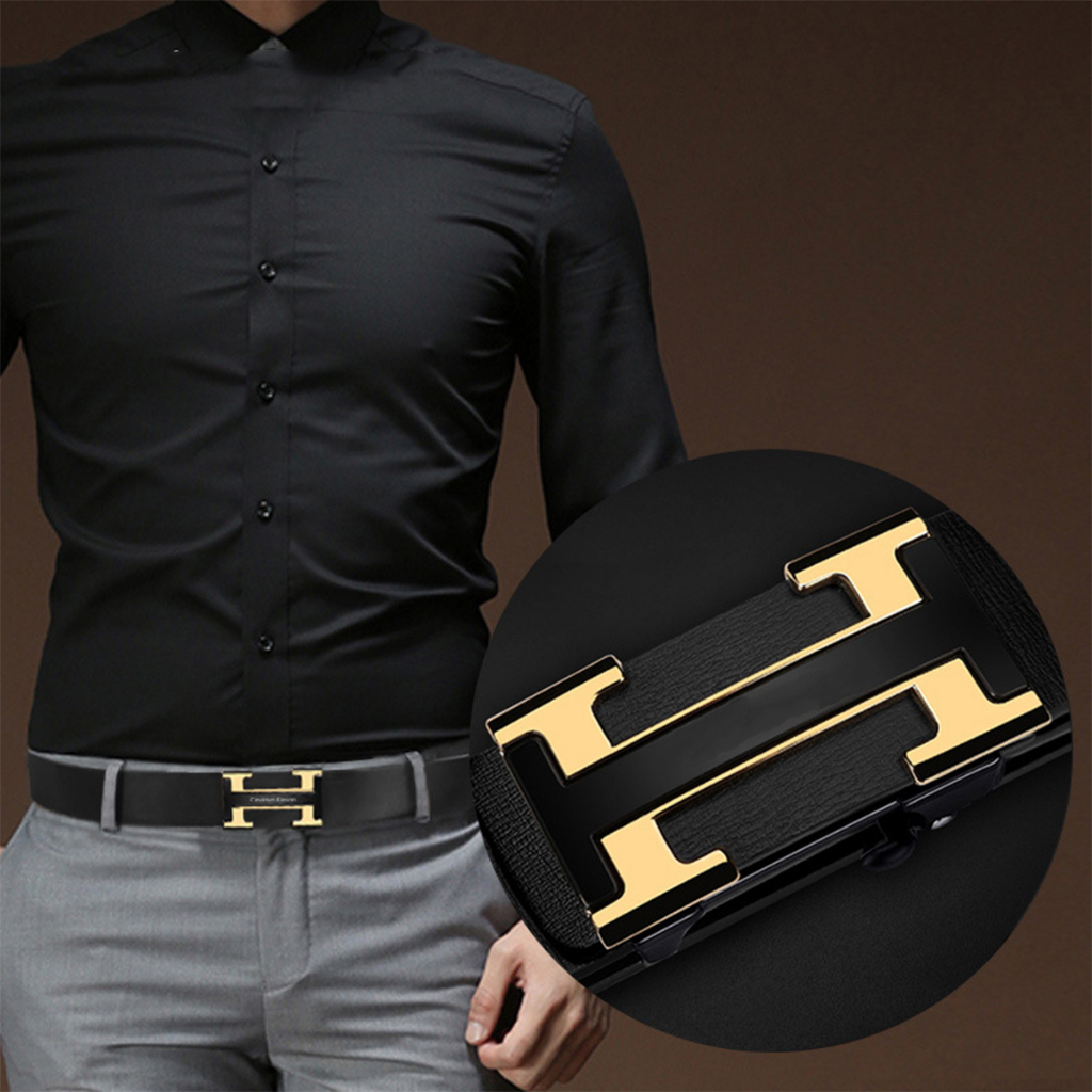 Thắt lưng nam, dây nịt nam khóa tự động dây da thiết kế nam tính đang thịnh hành TL39