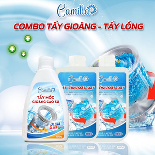 BỘ 3 HOÀN HẢO - COMBO 2 Tẩy Lồng Máy Giặt Camilla + 1 Tẩy Gioăng Máy Giặt Camilla 100G