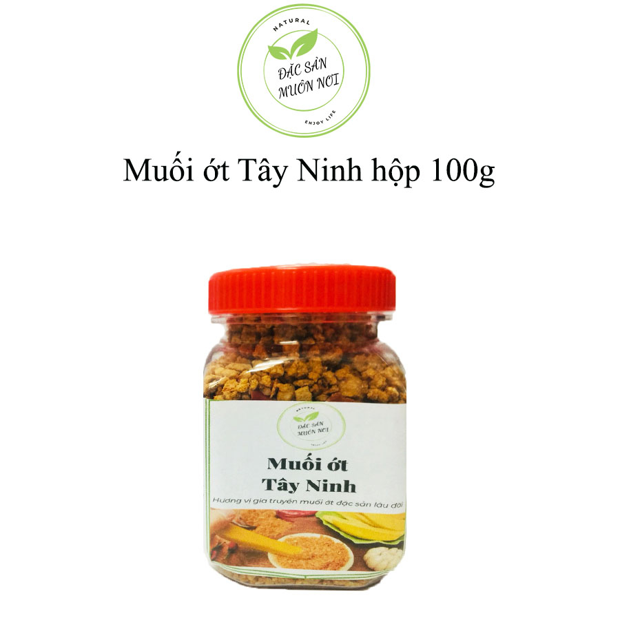 Muối ớt tôm Tây Ninh hộp 100g-350g chính hãng Đặc Sản Muôn Nơi mới nhất