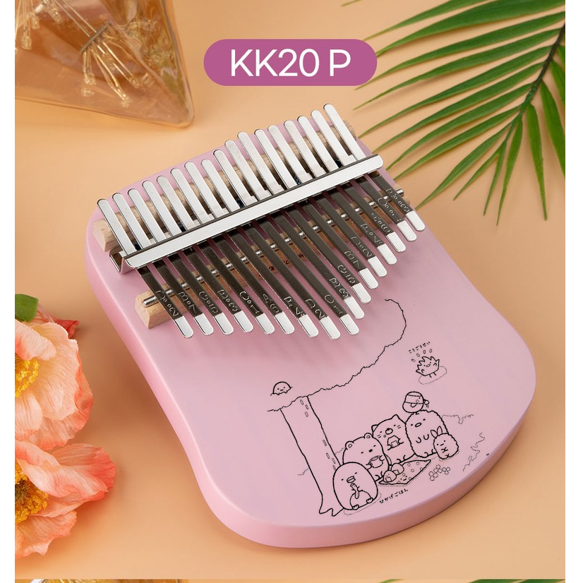 Đàn kalimba 17 phím KIMI gỗ Gụ nguyên khối KIMI-001S Hàng chính hãng