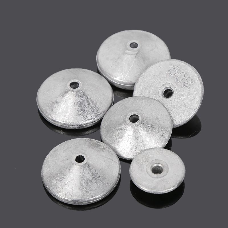 Chì Nón chuyên dùng câu mồi gạch, Giá rẻ 20g-30g-50gam . chì neo lõi sứ 30g-50gam