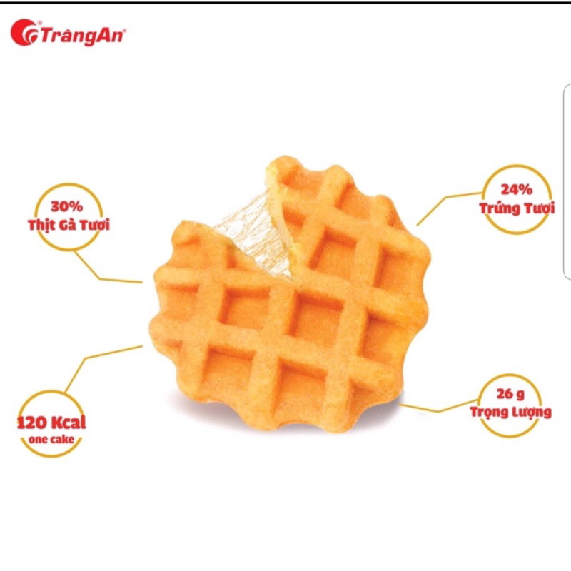 Bánh Fasty Tràng An Trứng tươi - Sợi Thịt Gà 6 gói / 1 túi x 156g