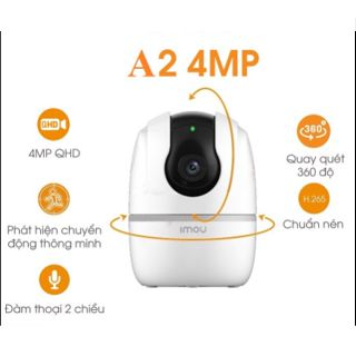 Camera ip wifi Imou ranger A42P-D-V3 4M Quad HD (2K )- A52 5mp Imou  A2 xoay 360 chính hãng bảo hành