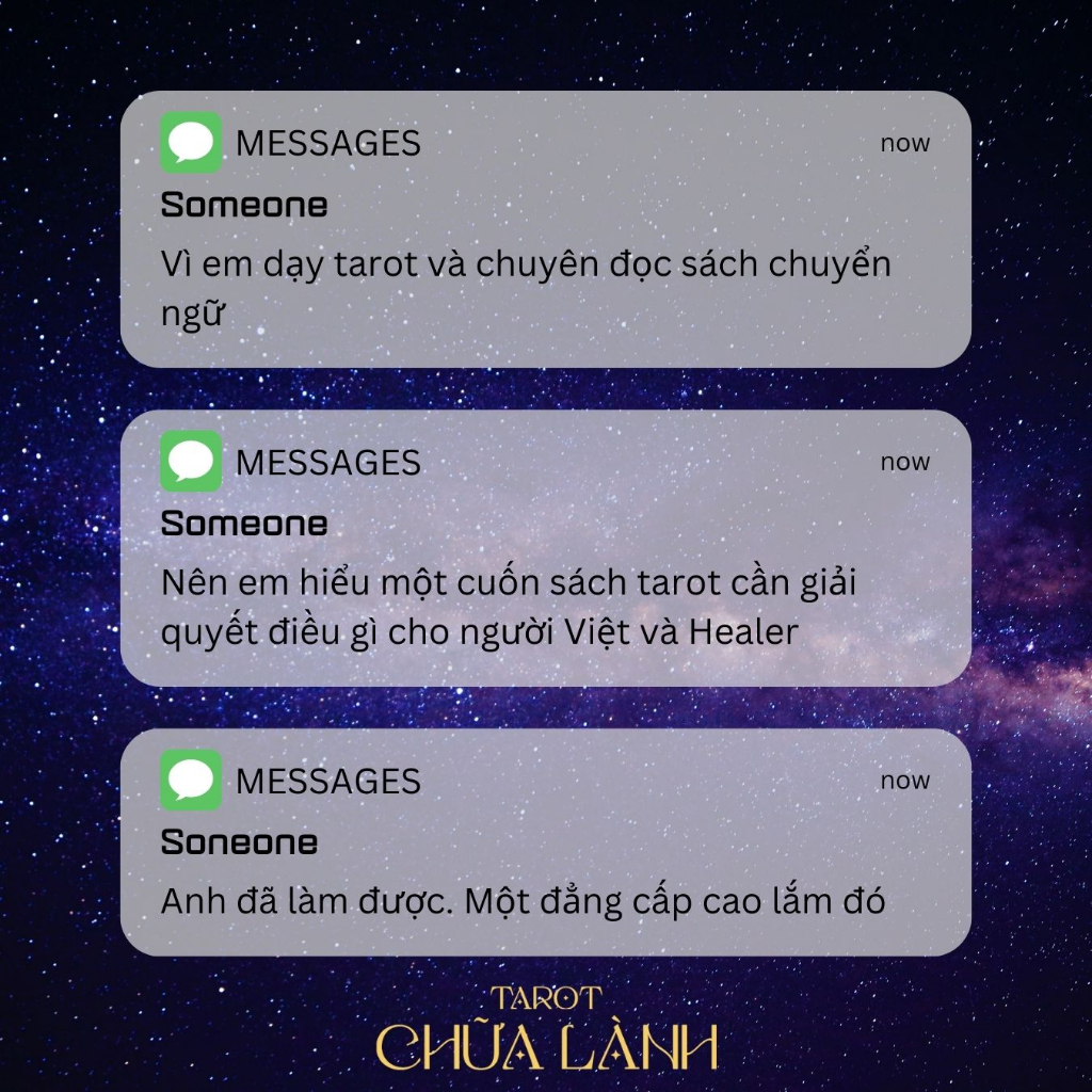 Combo Tarot Chữa Lành + Bộ Bài Tarot Tiếng Việt CHO NGƯỜI MỚI
