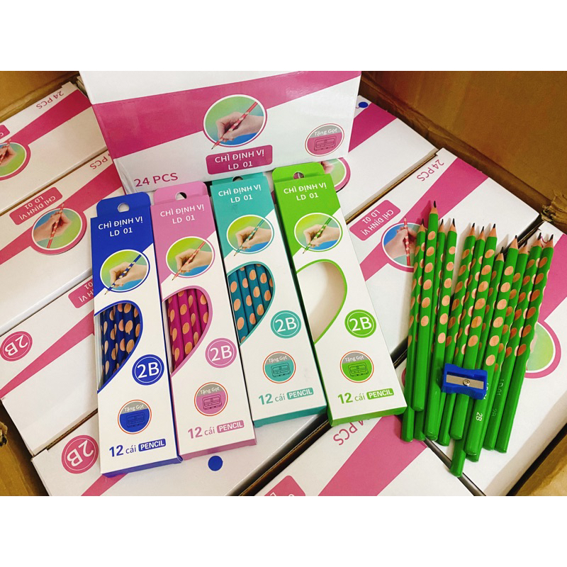 Set 12 bút chì định vị cho bé