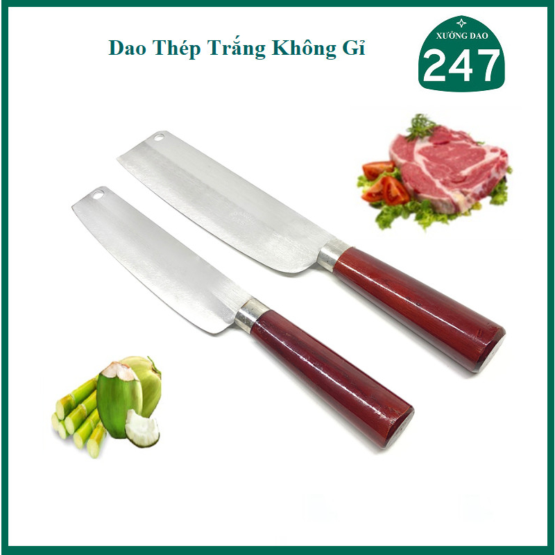 Dao nhà bếp thép không gỉ siêu bén bền đẹp dùng để thái rau củ quả chuyên nghiệp - Thương hiệu Đa sỹ