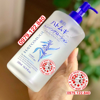 LULU_ Dầu/Nước tẩy trang ý dĩ Hatomugi Nhật Bản 500ml _Chuẩn Nhật