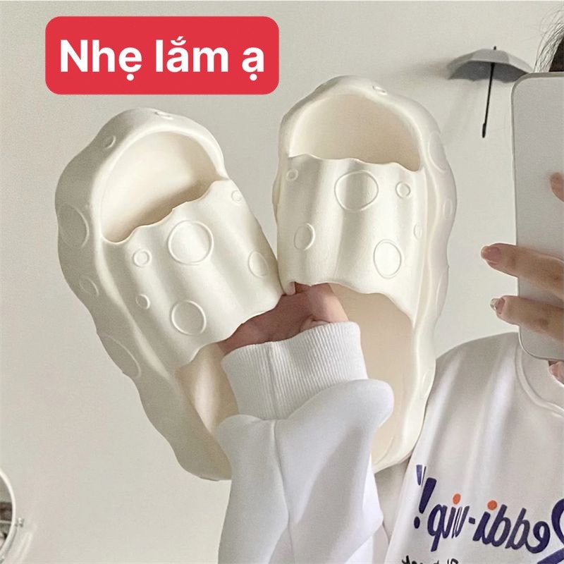 Dép bánh mì nam nữ bong bóng bọt biển chất liệu EVA siêu êm siêu nhẹ chống trơn trượt