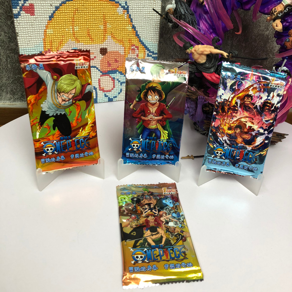 1 Pack Dragon Ball, Naruto, One Piece, Demon Slayer - Thẻ Nhân Ngẫu Nhiên Đẹp