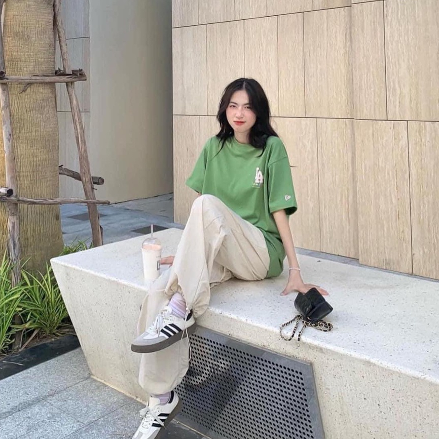 Áo thun New Era NewYork LA logo in Unisex nam nữ vải mịn Hàn Quốc