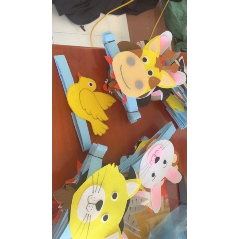 Mũ nhân vật handmade bài thơ câu truyện - đồ dùng mầm non