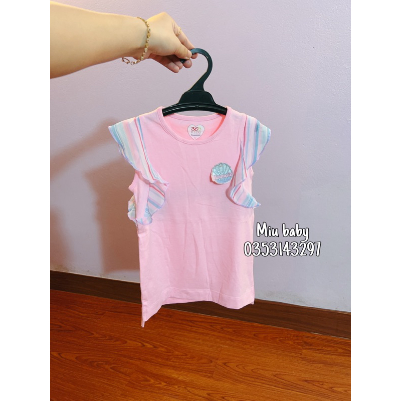 Áo sát nách tiên cá bé gái 2 màu xuat du