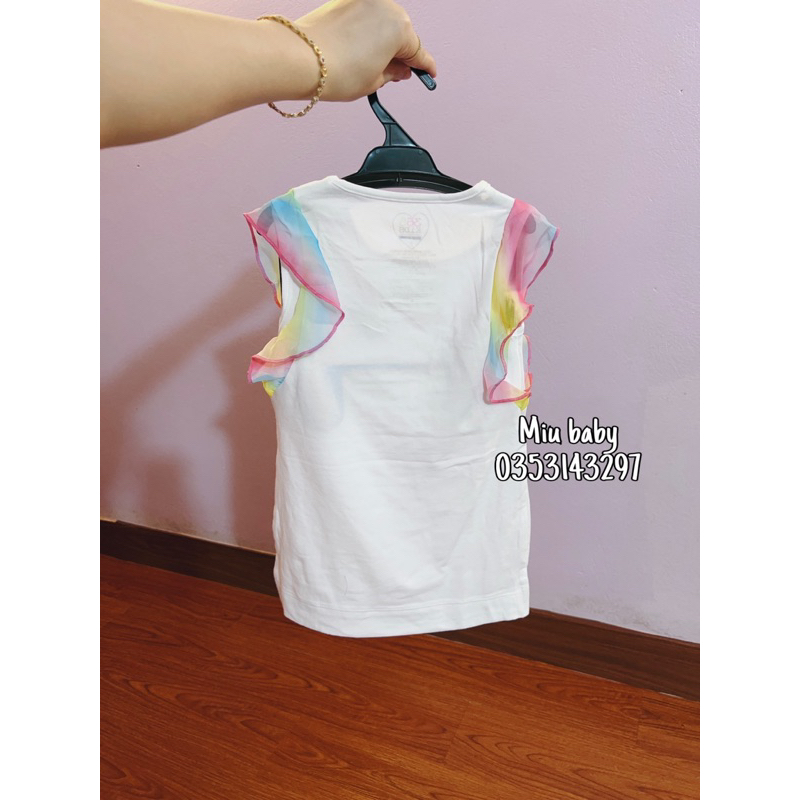 Áo sát nách tiên cá bé gái 2 màu xuat du