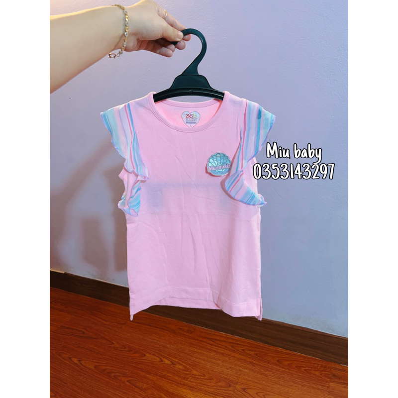 Áo sát nách tiên cá bé gái 2 màu xuat du