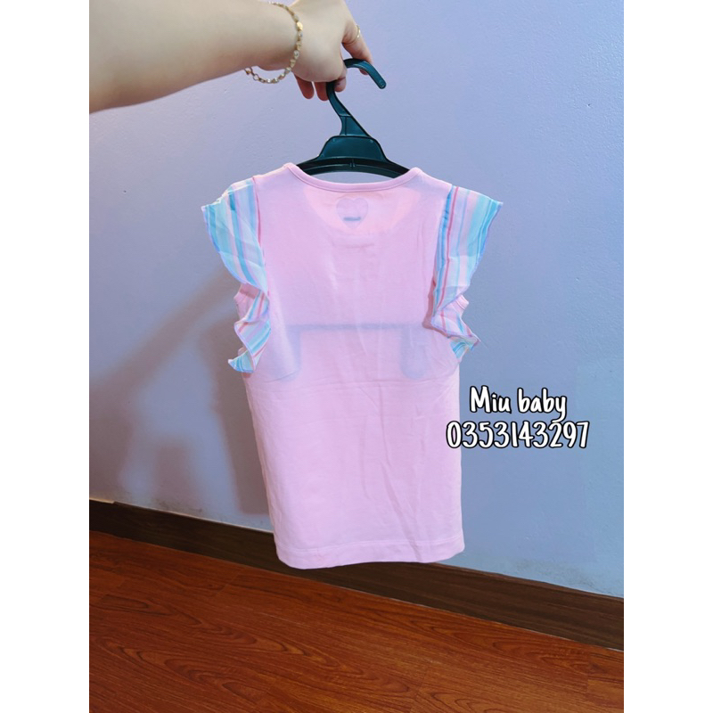 Áo sát nách tiên cá bé gái 2 màu xuat du