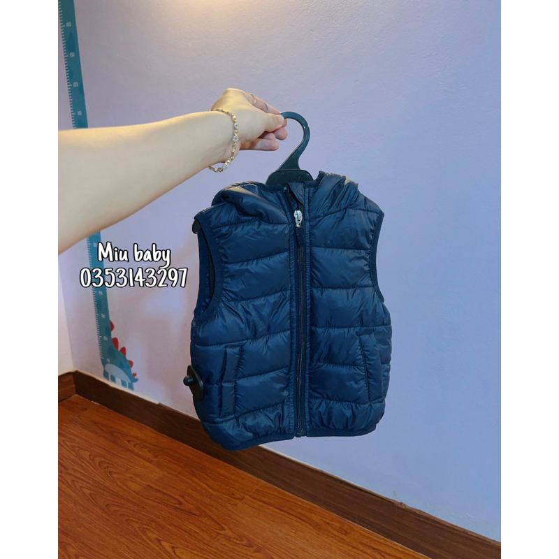 Áo gile phao có mũ bé trai xuât du xịn