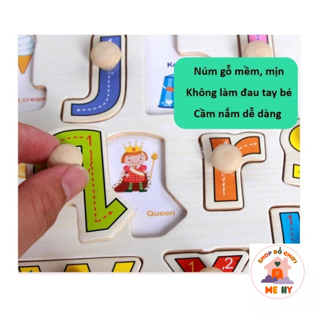 Bảng Gỗ Ghép Hình Có Núm Thông Minh Cho Bé Giúp Con Phát Triển Tư Duy Vượt Bậc - Shop Mẹ Hy