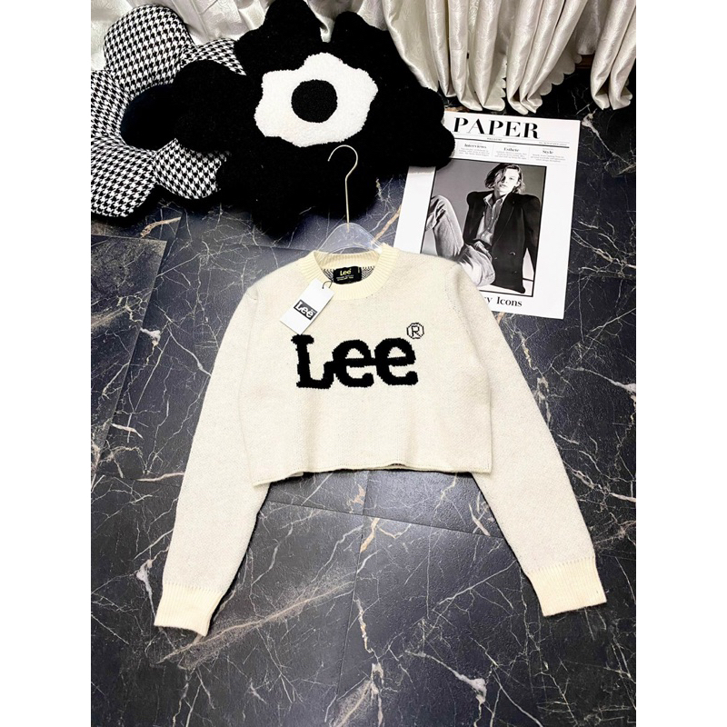 Áo len dáng ngắn croptop Lee hàn quốc