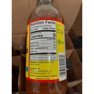 Giấm táo hữu cơ Bragg 473 ml - Hàng Nhập Mỹ