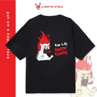 Áo Thun Unisex Nam Nữ Local Brand - Lapin.Fou Xin Lỗi Được Chưa