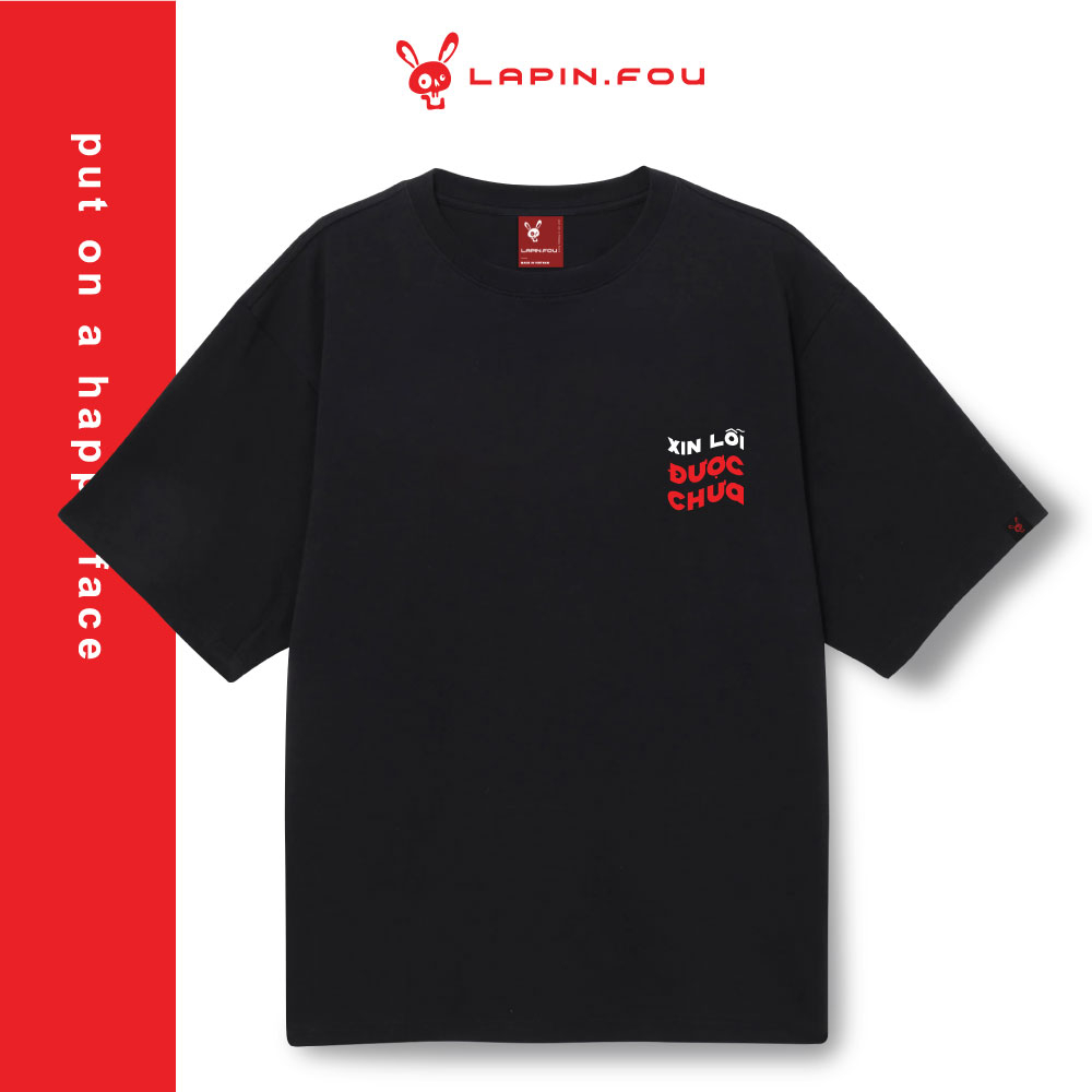 Áo Thun Unisex Nam Nữ Local Brand - Lapin.Fou Xin Lỗi Được Chưa